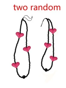Heart Pattern Phone Case With Lanyard,International Version, Not The Domestic Version - Multicolor - View 3