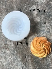 1 件硅胶模具，创意白色 S 设计 DIY 硅胶模具，适合 DIY - 白色 - 查看 2