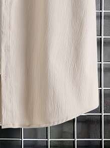 Manfinity Hombres Camisa de cuello alto sin camiseta - Albaricoque - Ver 4