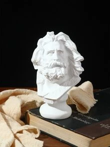 1pc Figure Shaped Decoration Craft - White - View 1