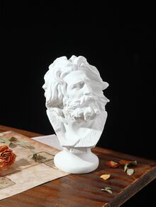 1pc Figure Shaped Decoration Craft - White - View 6