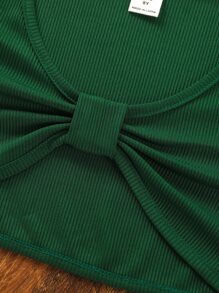 女孩高低下擺T恤和小碎花吊帶連衣裙 - 彩色 - 查看 7