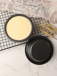 1pc Carbon Steel Cake Mold - Black - View 1