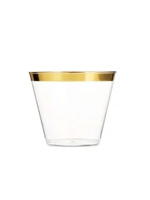 4pcs Plastic Clear Cup - Multicolor - View 3