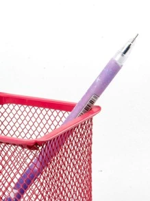 4pcs Sparkling Starry Glass Planet Gel Pens - Add A Magical Touch To Your Writing Back To School - Multicolor - View 5