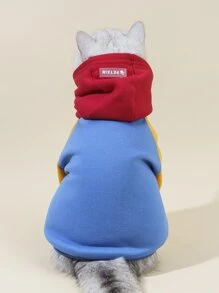 PETSIN Sudadera con capucha de bloques de color para perros - Sudadera cálida y audaz para perros; Diseñada para aventuras de otoño e invierno, salidas festivas, reuniones familiares, ejercicio diario y comodidad con estilo. - Multicolor - Ver 5