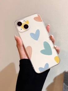 Heart Pattern Phone Case,International Version, Not The Domestic Version - Clear - View 1