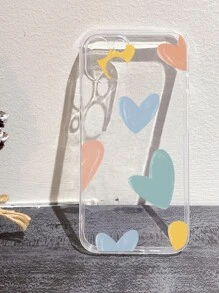 Heart Pattern Phone Case,International Version, Not The Domestic Version - Clear - View 2