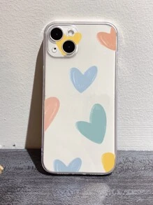 Heart Pattern Phone Case,International Version, Not The Domestic Version - Clear - View 5