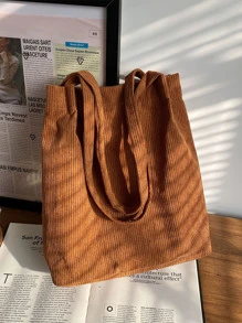 حقيبة كتف من القطيفة الكاجوال، حقيبة تسوق كبيرة مزينة بشارة، حقيبة تسوق قابلة لإعادة الاستخدام خفيفة الوزن، حقيبة كتف كرتونية لحمل الأعمال الكاجوال للدببة للمراهقات والنساء وطلاب الكلية، مثالية للمكتب والكلية والعمل والأعمال والتنقل، حقيبة كتف للمدرسة