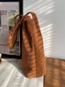 حقيبة كتف من القطيفة الكاجوال، حقيبة تسوق كبيرة مزينة بشارة، حقيبة تسوق قابلة لإعادة الاستخدام خفيفة الوزن، حقيبة كتف كرتونية لحمل الأعمال الكاجوال للدببة للمراهقات والنساء وطلاب الكلية، مثالية للمكتب والكلية والعمل والأعمال والتنقل، حقيبة كتف للمدرسة