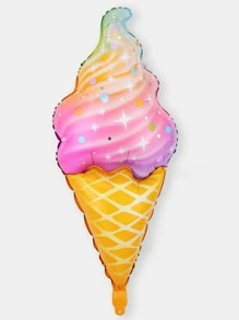 H.L.BALLOON 鋁箔氣球水果冰淇淋婚禮氣球生日派對兒童玩具甜蜜數字嬰兒淋浴裝飾品 - 彩色 - 查看 1