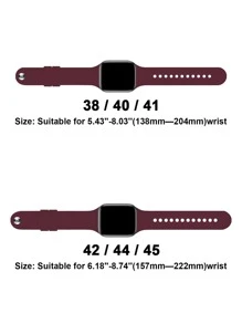 Bộ 2 dây đeo thể thao tương thích với đồng hồ 38mm 40mm 41mm 42mm 44mm 45mm 46MM 49mm, Dây đeo silicon mềm chống nước nhiều màu sắc và đa năng tương thích với đồng hồ Series SE Ultra 11 10 9 8 7 6 5 4 3 2 1 Nam Nữ làm quà tặng cho học sinh trở lại trường - Màu Tím - Xem 4