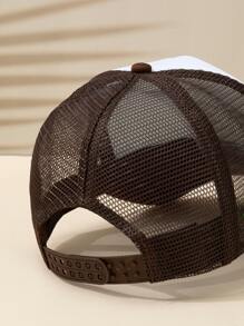 男士撲克牌圖案網眼棒球帽