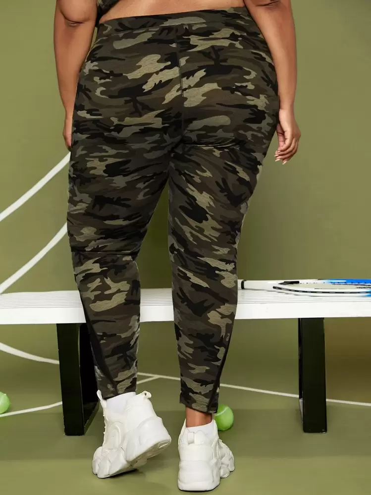 Camouflage mesh leggings best sale