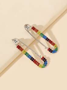 Chaquetas de pendientes con decoración de rhinestones LGBT - Multicolor - Ver 2