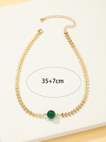 球裝飾項鍊 - 綠色 - 查看 4