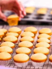 1pc Silicone Muffin Pan for Baking 24 Cups Non-Stick Mini Cupcake Pan, Silicone - Grey - View 3