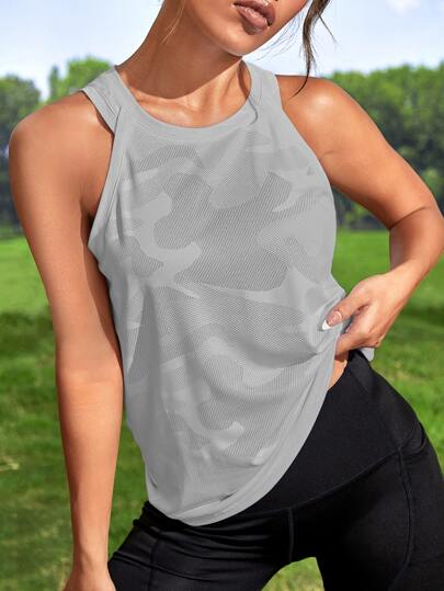 لباس علوي تانك رياضي طباعة مموه