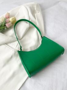 Minimalist Quilted Bag - Green - View 1
