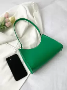 Minimalist Quilted Bag - Green - View 4