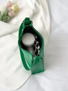 Minimalist Quilted Bag - Green - View 6