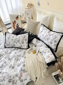 玫瑰印花被套套裝不附帶內芯 - 彩色 - 查看 3