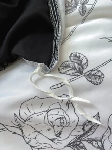 玫瑰印花被套套裝不附帶內芯 - 彩色 - 查看 7