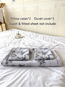 玫瑰印花被套套裝不附帶內芯 - 彩色 - 查看 8