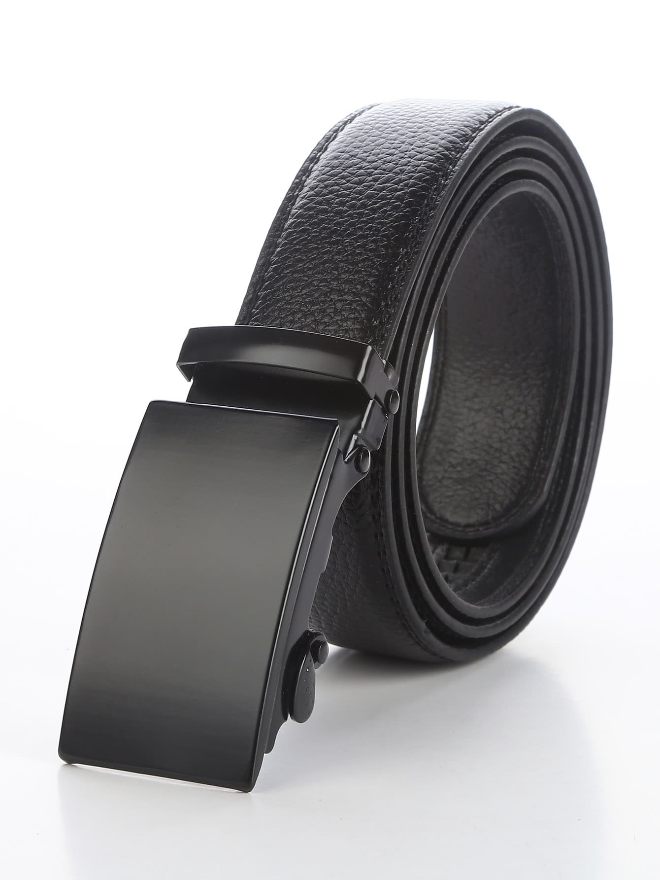 Men Buckle Belt - Black - View 1