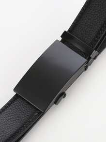Men Buckle Belt - Black - View 3