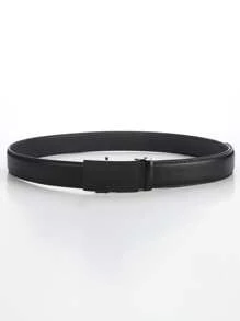 Men Buckle Belt - Black - View 4