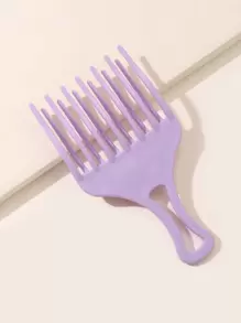 Solid Color Portable Hair Pick, Casual Everyday Household Item, Hair Brush, Comb, Hair Tools, Hair Products And Accessories For Barber Salon Beauty Travel Essentials, Back To School, Travel Holiday Essentials, Hair Accessories For Women, Hair Brush, Comb, Slick Back Brush, Hairbrush, Edge Brush, Brush Hair, Hair Comb, Hair Brush Set, Comb Hair, Mini Hair Brush, Detangling Brush,Hair Products, Hair Tools, Hair Stuff, Hair Care, Curly Hair Brush, Barber, Barber Accessories, Hairdressing Equipment - Purple - View 1