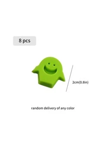 8入組卡通設計隨機色玻璃馬克筆