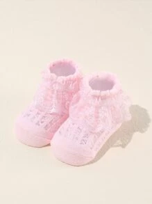5 perechi de șosete solide pentru bebeluși - Multicolor - Vizualizare 4