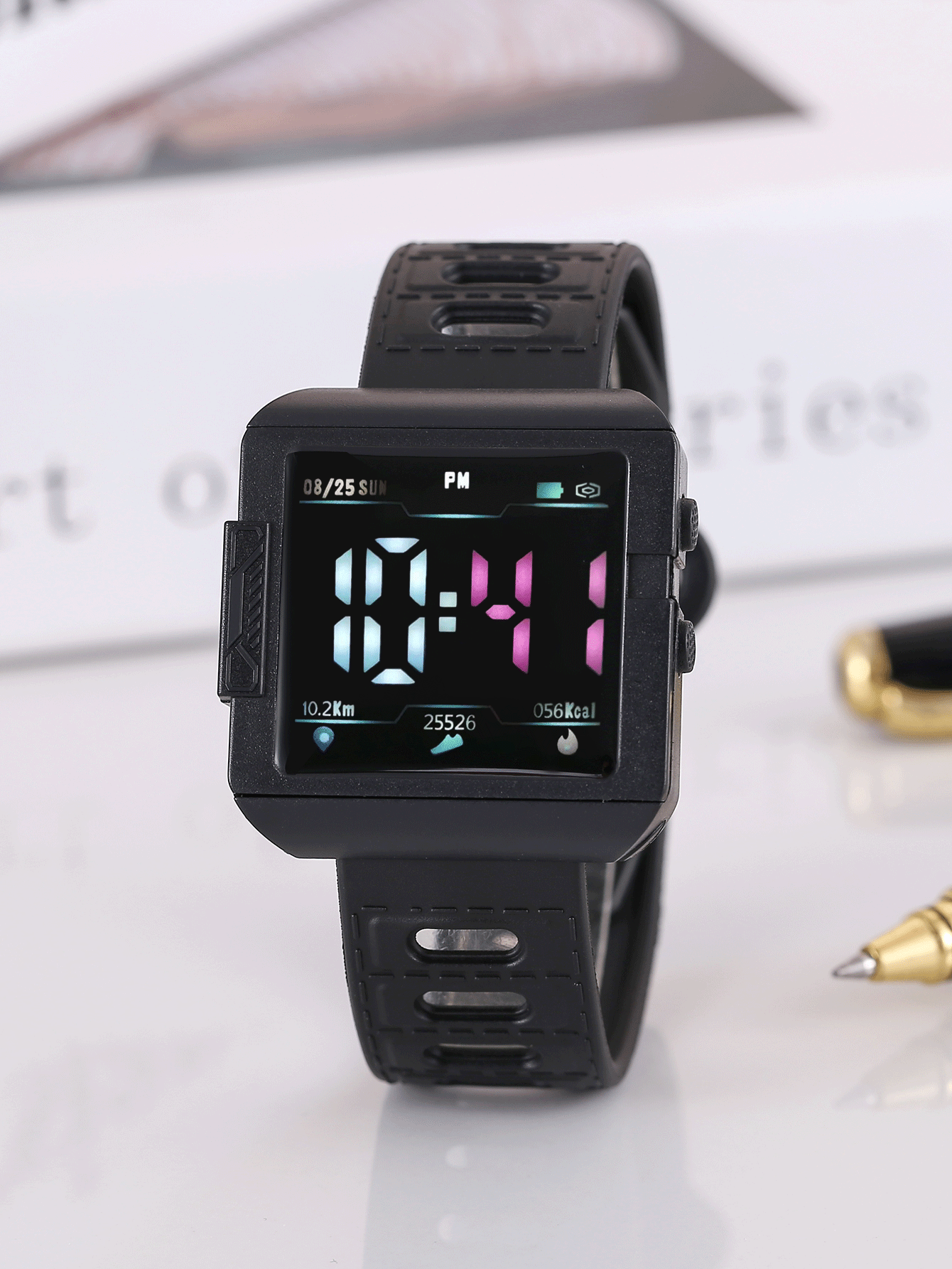 Men Square Electronic Watch SHEIN USA