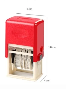 Universal Date Rolling Stamp With Re-inkable Ink Pad #random Small Size - Multicolor - View 3