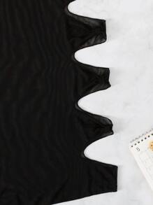 Cut Out Cover Up Skirt - Black - View 6