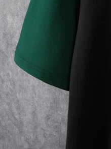 Manfinity Homme Tops Nam Khối Màu Lá thư Giải trí - Nhiều màu - Xem 4