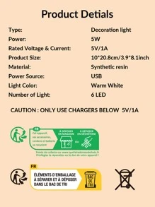 1 pieza Luz de la decoración con diseño de baloncesto - Amarillo - Ver 3