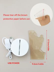 1 pieza Luz de la decoración con diseño de baloncesto - Amarillo - Ver 4