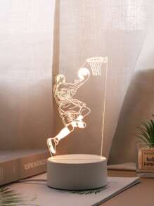 1 pieza Luz de la decoración con diseño de baloncesto - Amarillo - Ver 5