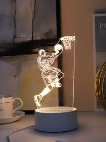 1 pieza Luz de la decoración con diseño de baloncesto - Amarillo - Ver 6