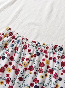 小女童碎花睡衣套裝 - 彩色 - 查看 7
