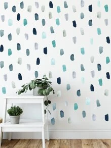 Graphic Print Wall Sticker - Multicolor - View 1