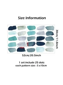 Graphic Print Wall Sticker - Multicolor - View 3