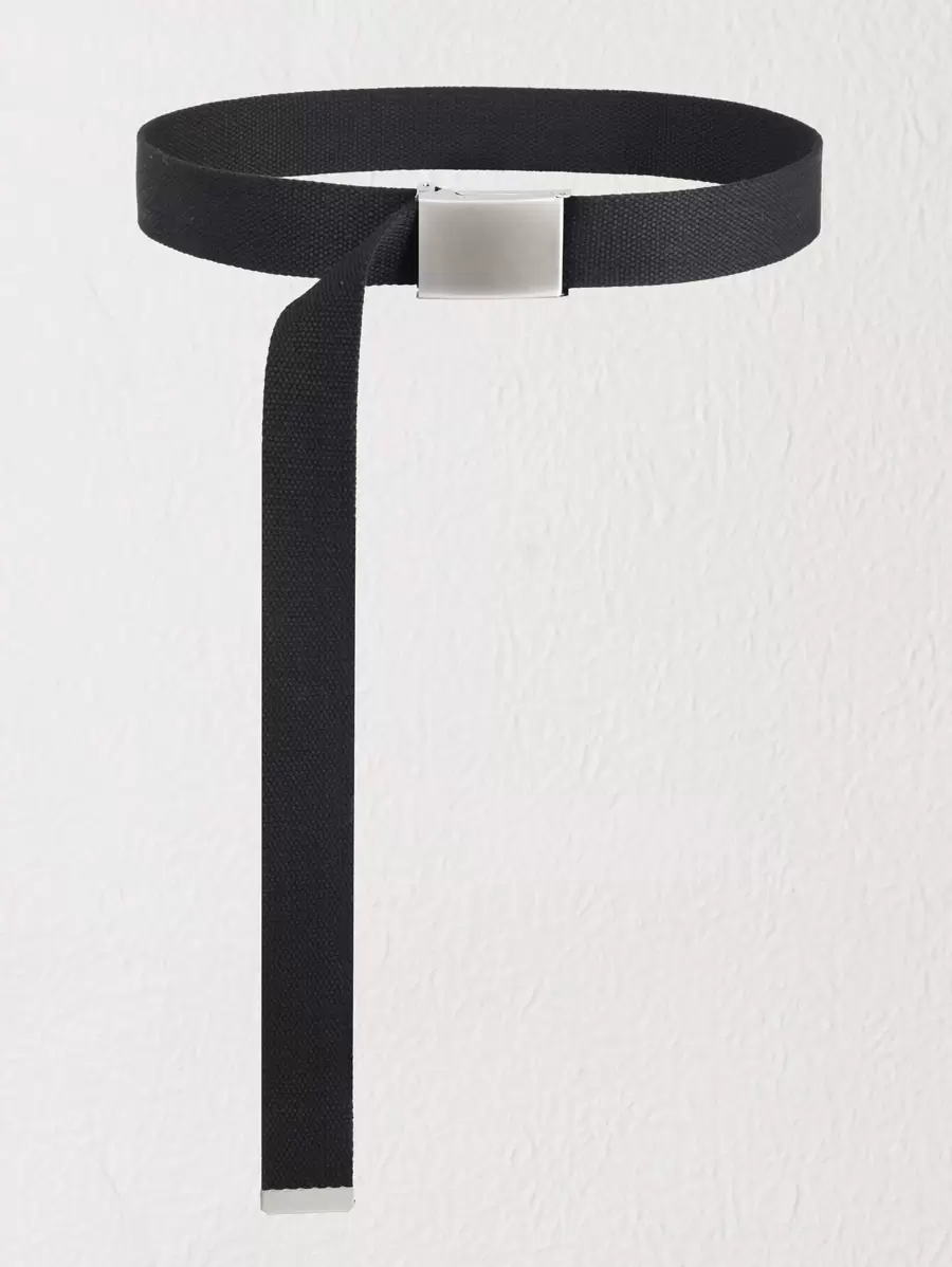 1pc Women Automatic Buckle Tape Belt Fall, Autumn, Halloween - Black - View 1