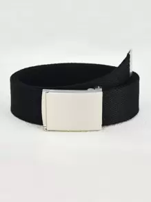 1pc Women Automatic Buckle Tape Belt Fall, Autumn, Halloween - Black - View 2