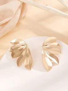 Ohrstecker mit Blatt Design