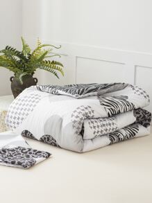 Heart Print Bedspread - Multicolor - View 3